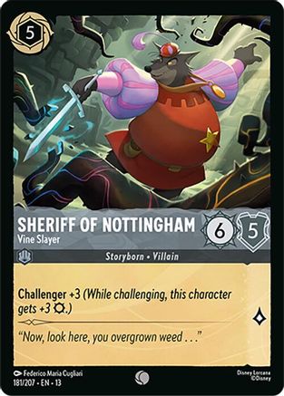 Sheriff of Nottingham - Vine Slayer (181/207) - Attack of the Vine Cold Foil