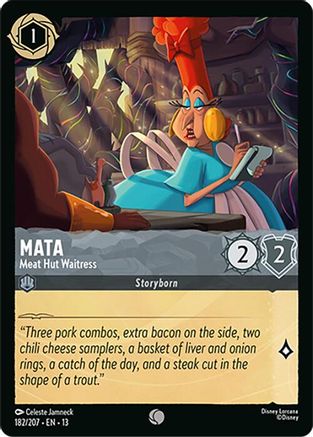 Mata - Meat Hut Waitress (182/207) - Attack of the Vine