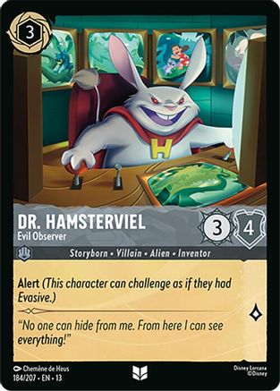 Dr. Hamsterviel - Evil Observer (184/207) - Attack of the Vine Cold Foil
