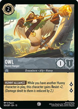 Owl - Hunny Ranger (185/207) - Attack of the Vine
