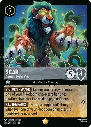 Scar - Created by the Vine (194/207) - Attack of the Vine Cold Foil