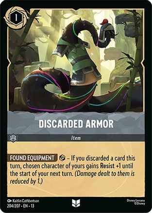 Discarded Armor (204/207) - Attack of the Vine Cold Foil