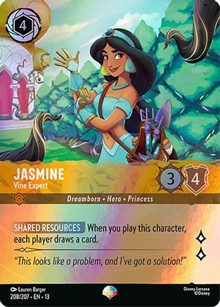 Jasmine - Vine Expert (Epic) (208/207) - Attack of the Vine Holofoil