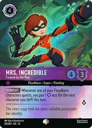 Mrs. Incredible - Created by the Vine (Epic) (213/207) - Attack of the Vine Holofoil