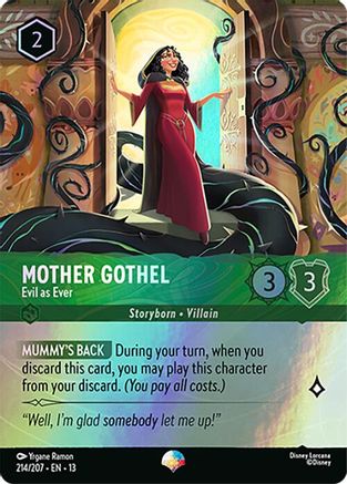 Mother Gothel - Evil as Ever (Epic) (214/207) - Attack of the Vine Holofoil