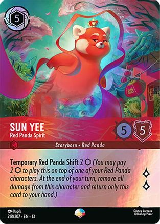 Sun Yee - Red Panda Spirit (Epic) (218/207) - Attack of the Vine Holofoil