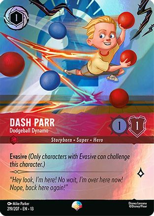 Dash Parr - Dodgeball Dynamo (Epic) (219/207) - Attack of the Vine Holofoil