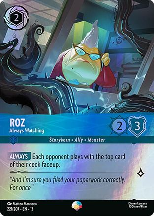 Roz - Always Watching (Epic) (221/207) - Attack of the Vine Holofoil