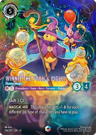 Winnie the Pooh & Piglet - Hunny Mages (Enchanted) (234/207) - Attack of the Vine Holofoil