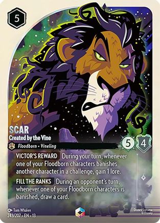 Scar - Created by the Vine (Enchanted) (243/207) - Attack of the Vine Holofoil