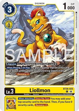 Liollmon (BT26-025) - Timeless Bonds