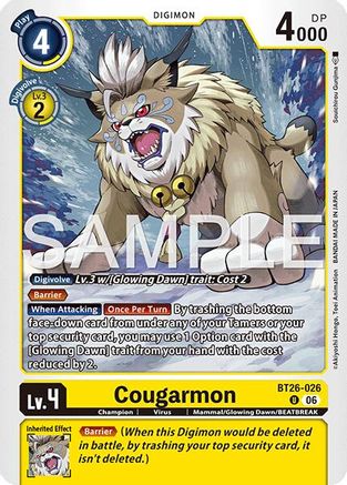 Cougarmon (BT26-026) - Timeless Bonds