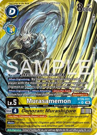 Murasamemon // Gonozan: Murashigure (Alternate Art) (BT26-031) - Timeless Bonds Foil