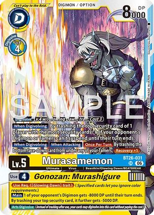 Murasamemon // Gonozan: Murashigure (BT26-031) - Timeless Bonds Foil