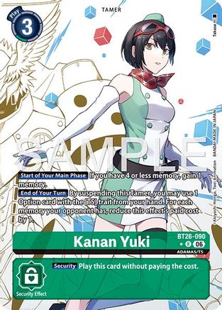 Kanan Yuki (Alternate Art) (BT26-090) - Timeless Bonds Foil