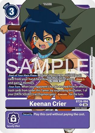 Keenan Crier (BT26-094) - Timeless Bonds Foil