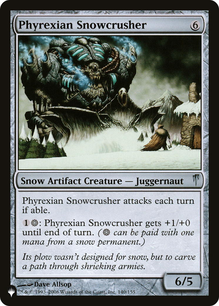 Phyrexian Snowcrusher (LIST-140/155) - The List