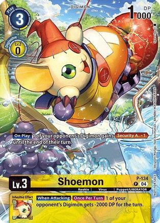 Shoemon (Digimon Liberator D-Storage Set) (P-134) - Digimon Promotion Cards Foil
