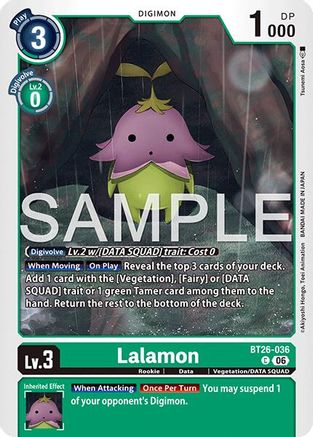 Lalamon (BT26-036) - Timeless Bonds