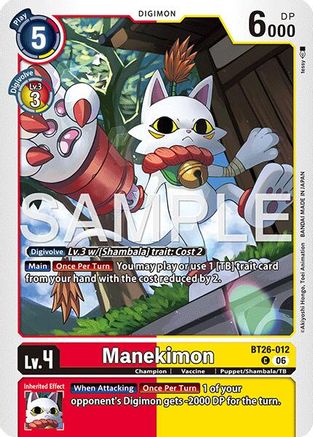 Manekimon (BT26-012) - Timeless Bonds