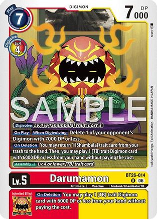 Darumamon (BT26-014) - Timeless Bonds Foil
