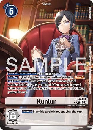 Kunlun (Alternate Art) (BT26-104) - Timeless Bonds Foil