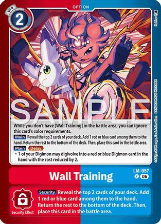 Wall Training (LM-057) - Limited Card Pack -Final Crest- Foil