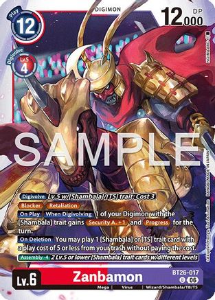Zanbamon (BT26-017) - Timeless Bonds