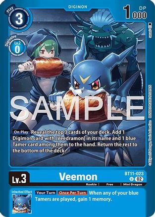 Veemon (BT11-023) - Limited Card Pack -Final Crest- Foil