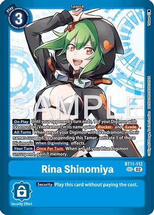 Rina Shinomiya (BT11-112) - Limited Card Pack -Final Crest- Foil