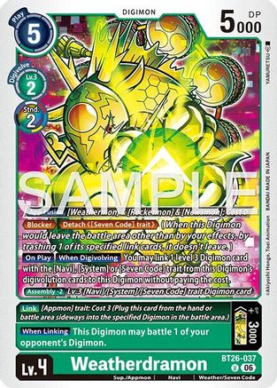 Weatherdramon (BT26-037) - Timeless Bonds