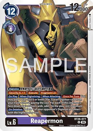Reapermon (BT26-077) - Timeless Bonds