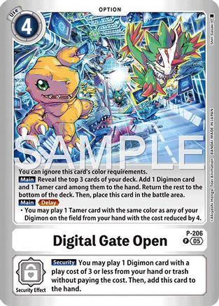 Digital Gate Open (P-206) - Limited Card Pack -Final Crest- Foil