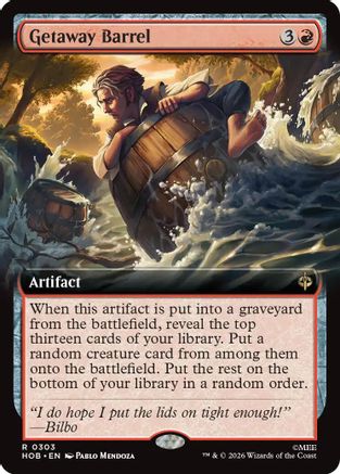 Getaway Barrel (Extended Art) (HOB-303) - The Hobbit