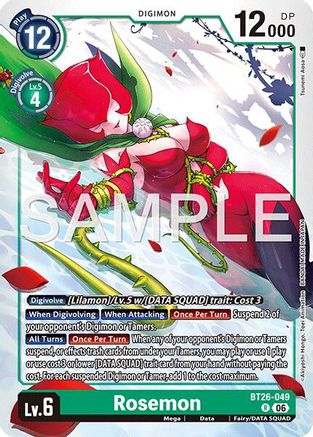 Rosemon (BT26-049) - Timeless Bonds Foil