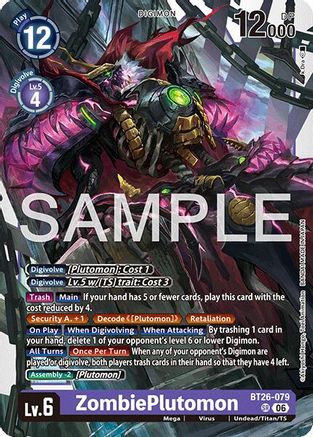 ZombiePlutomon (BT26-079) - Timeless Bonds Foil