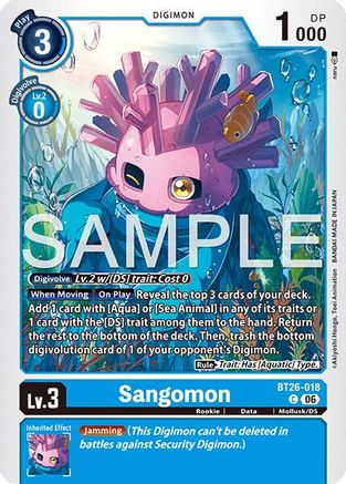 Sangomon (BT26-018) - Timeless Bonds