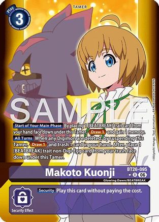 Makoto Kuonji (Alternate Art) (BT26-095) - Timeless Bonds Foil