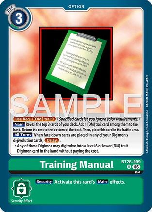 Training Manual (BT26-099) - Timeless Bonds