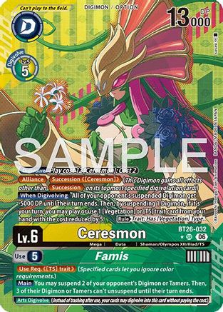 Ceresmon // Famis (Alternate Art) (BT26-032) - Timeless Bonds Foil