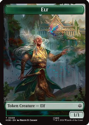 Elf // Treasure (0013) Double-Sided Token (HOB-8 // 13) - The Hobbit