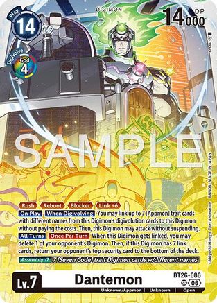 Dantemon (BT26-086) - Timeless Bonds Foil
