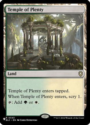 Temple of Plenty (LIST-343) - The List Reprints