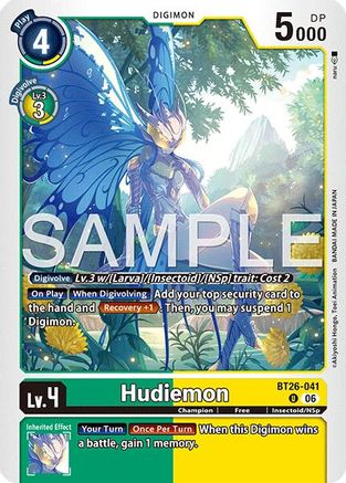Hudiemon (BT26-041) - Timeless Bonds