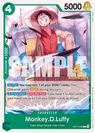 Monkey.D.Luffy (030) (OP17-030) - The World's Strongest Warriors Release Event Cards