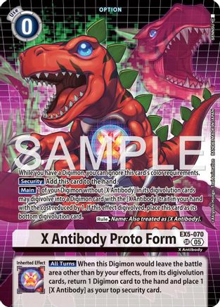 X Antibody Proto Form (Tamer's Selection Box Ver. X Antibody) (EX5-070) - Digimon Promotion Cards Foil
