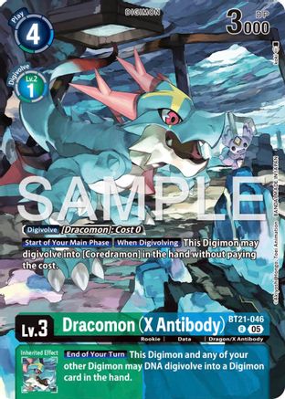 Dracomon (X Antibody) (Tamer's Selection Box Ver. X Antibody) (BT21-046) - Digimon Promotion Cards Foil