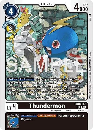 Thundermon (EX13-053) - Chivalrous XIII