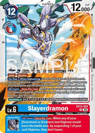 Slayerdramon (EX13-024) - Chivalrous XIII Foil