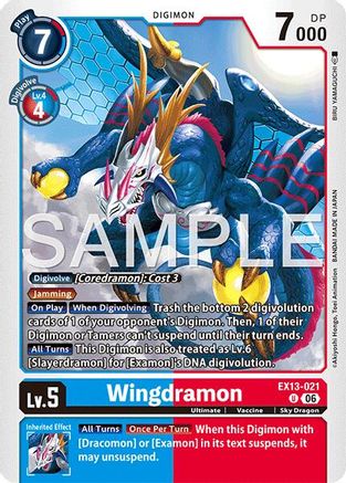 Wingdramon (EX13-021) - Chivalrous XIII